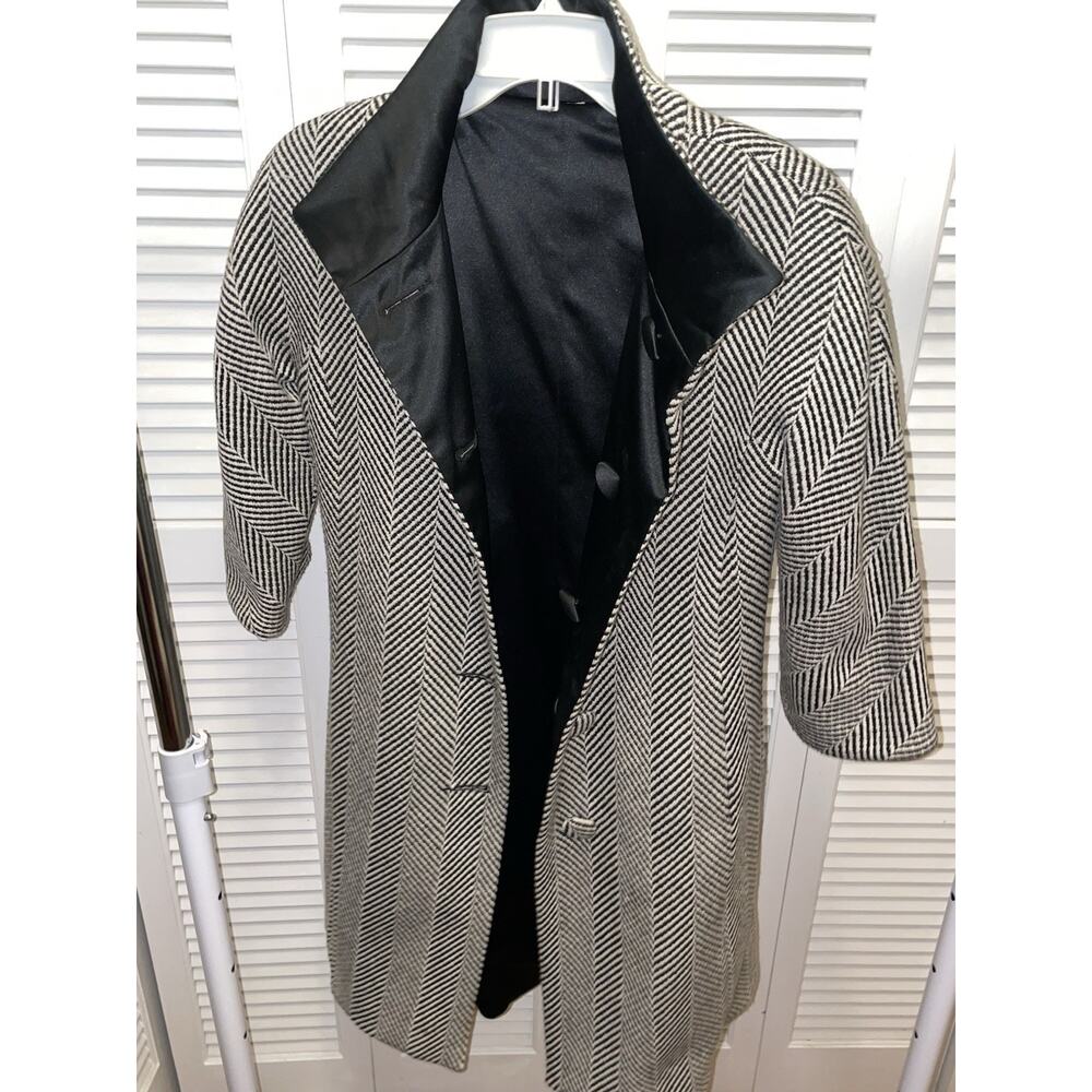 Isaac Mizrahi Retro Vintage Mrs. Maisel inspired Herringbone Coat reversible!
